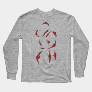 Red roses hugging Long Sleeve T-Shirt